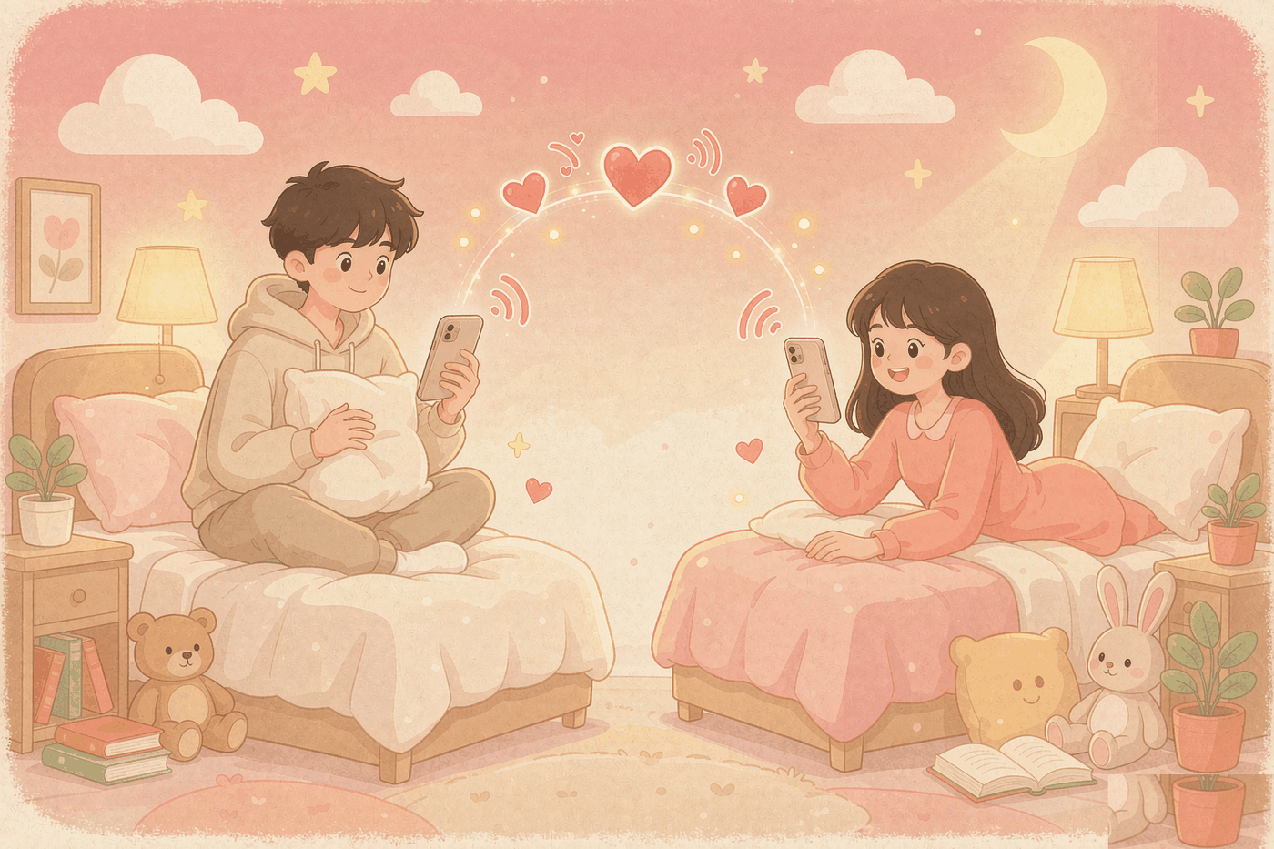 甜蜜插画